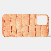 Lichtbruine krokodilledertextuur Case-Mate iPhone case (Achterkant (horizontaal))
