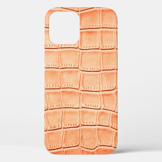 Lichtbruine krokodilledertextuur Case-Mate iPhone case (Achterkant)