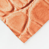 Lichtbruine krokodilledertextuur fleece deken (Hoek)