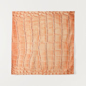 Lichtbruine krokodilledertextuur wandkleed (Voorkant (horizontaal))
