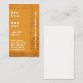 Lichtbruine lederen achtergrond | Moderne tekst Visitekaartje (Voorkant / Achterkant)