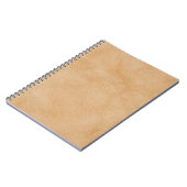 Lichtbruine, lederen textuur achtergrond. notitieboek (Linkerzijde)