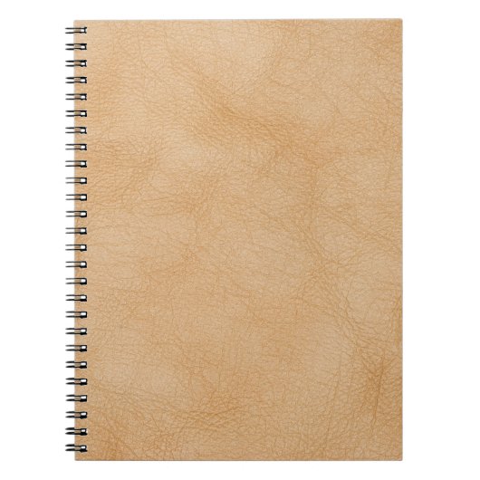 Lichtbruine, lederen textuur achtergrond. notitieboek (Voorkant)
