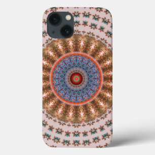 Lichtbruine Mandala-wiel Case-Mate iPhone Case