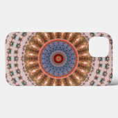 Lichtbruine Mandala-wiel Case-Mate iPhone Case (Achterkant (horizontaal))