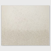 Lichtbruine namaak glitters cadeaupapier (Vlak)