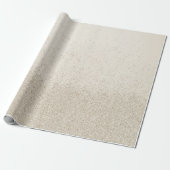 Lichtbruine namaak glitters cadeaupapier (Uitgerold)