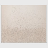Lichtbruine namaak glitters cadeaupapier (Vlak)