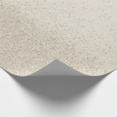 Lichtbruine nepglitters cadeaupapier (Hoek)