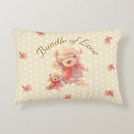 Lichtbruine Vintage Teddyshop Kinderkamer Accent Kussen