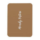 Lichtbruine vlakte Elegante Minimalistische Kallig Magneet (Verticaal)