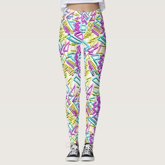 Lichtbuispatroon Lichtgevend. Leggings (Voorkant)