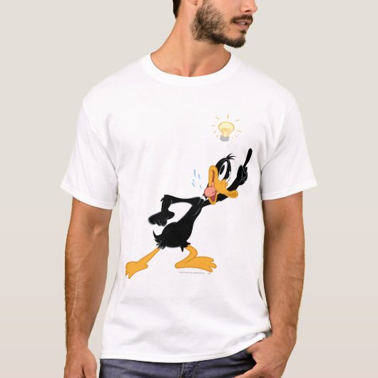 Lichtbulb boven DAFFY DUCK™'s hoofd T-shirt (Voorkant)