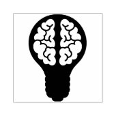 Lichtbulb Hersen Rubberstempel (Afrduk)