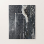 Lichtbundel in de Stormy Ocean Legpuzzel (Verticaal)