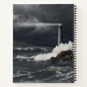 Lichtbundel in de Stormy Ocean Notitieboek (Achterkant)