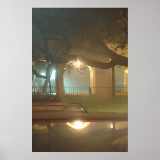 Lichtbundels die reflecteren poster
