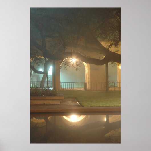 Lichtbundels die reflecteren poster (Voorkant)