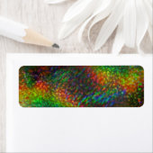 Lichtbundels holografisch gistaarregenbogen etiket (Insitu)