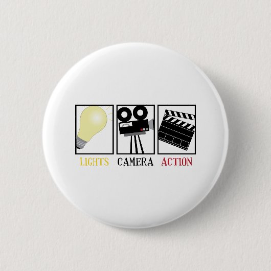 Lichtcamera-actie Ronde Button 5,7 Cm (Voorkant)