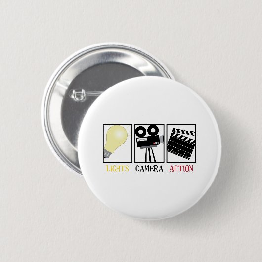 Lichtcamera-actie Ronde Button 5,7 Cm (Voorkant /achterkant)