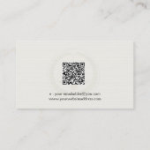 Lichtcrème schaal van Justitie Watermerk Business  Visitekaartje (Achterkant)