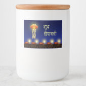Lichtdiwali-lamp - Etiket voor voedselverpakkingen (Voorkant)
