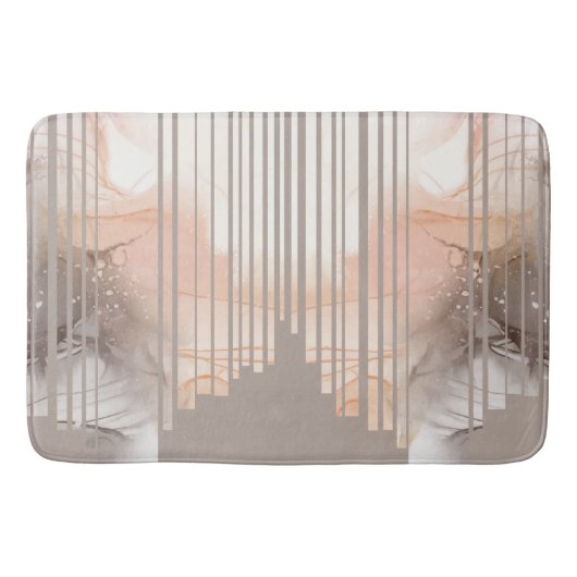 Lichtdoorsnede en Abstracte tan Badmat (Voorkant)