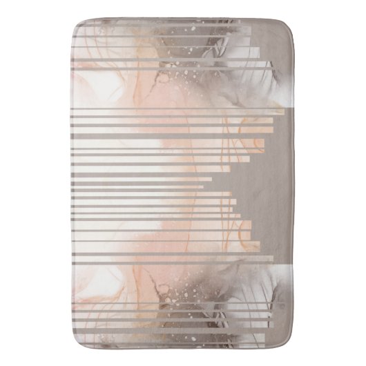 Lichtdoorsnede en Abstracte tan Badmat (Voorkant Verticaal)