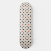 Lichte aardetoneel bos polka stippen ontwerp persoonlijk skateboard (Voorkant)