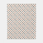 Lichte aardetoon bosland polka stippen ontwerp fleece deken (Voorkant)
