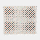 Lichte aardetoon bosland polka stippen ontwerp fleece deken (Voorkant (Horizontaal))