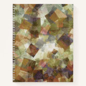 Lichte abstracte vierkanten notitieboek (Voorkant)