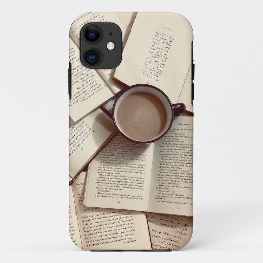 Lichte Academia Esthetische koffie en boeken Case-Mate iPhone Case (Achterkant)