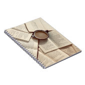 Lichte Academia Esthetische koffie en boeken Notitieboek (Rechterzijde)