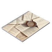 Lichte Academia Esthetische koffie en boeken Notitieboek (Linkerzijde)