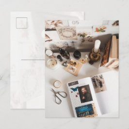 Lichte Academia Kunst Journaling Esthetiek Briefkaart