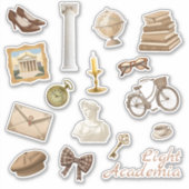 Lichte Academia Stickers | Tijdschrift Stickers (Voorkant)