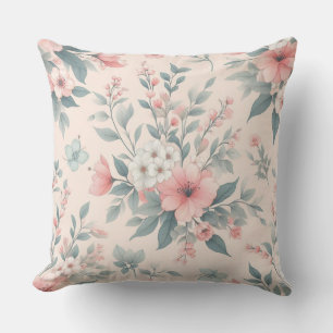 Lichte Achtergrond Bloemendesign Kussen