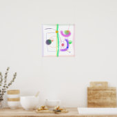 Lichte achtergrond poster (Keuken)