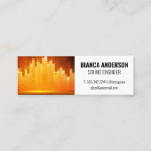 Lichte achtergrond voor Equalizer Mini Visitekaartje (Voorkant)