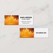 Lichte achtergrond voor Equalizer Mini Visitekaartje (Voorkant / Achterkant)