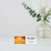 Lichte achtergrond voor Equalizer Mini Visitekaartje (Staand voorkant)