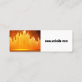 Lichte achtergrond voor Equalizer Mini Visitekaartje (Achterkant)