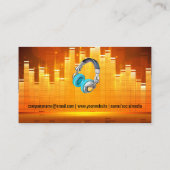 Lichte achtergrond voor Equalizer Visitekaartje (Achterkant)