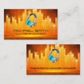 Lichte achtergrond voor Equalizer Visitekaartje (Voorkant / Achterkant)