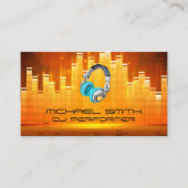 Lichte achtergrond voor Equalizer Visitekaartje (Voorkant)