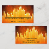 Lichte achtergrond voor Equalizer Visitekaartje (Voorkant / Achterkant)