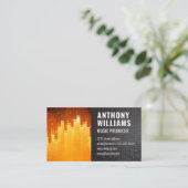 Lichte achtergrond voor Equalizer Visitekaartje (Staand voorkant)