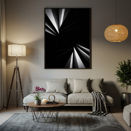 Lichte Afgrond Geometrie Canvas Afdruk